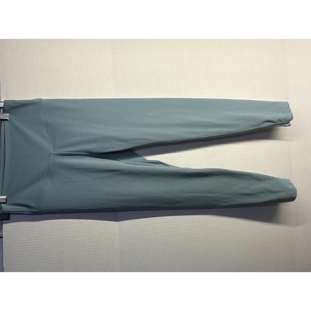 Pink Women's High Waist Leggings in Light Blue Size Medium (115)